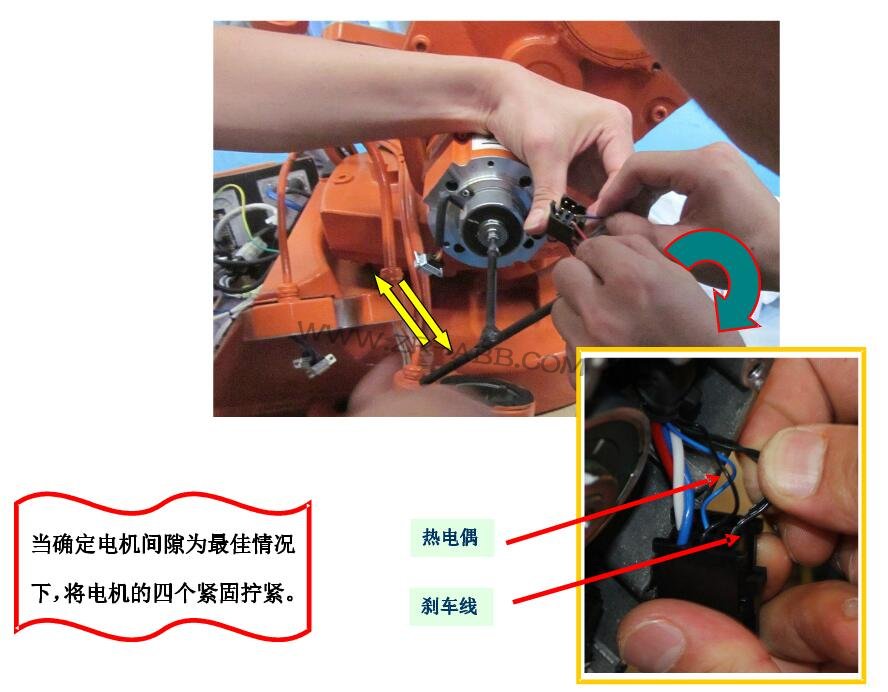 ABB機(jī)器人IRB2400系列伺服電機(jī)軸拆裝步驟流程